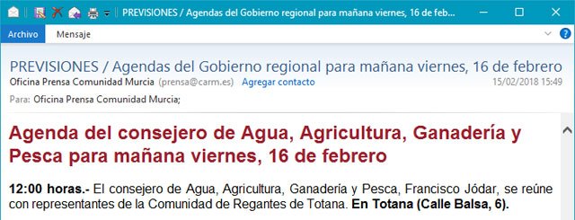Convocatoria de la CARM