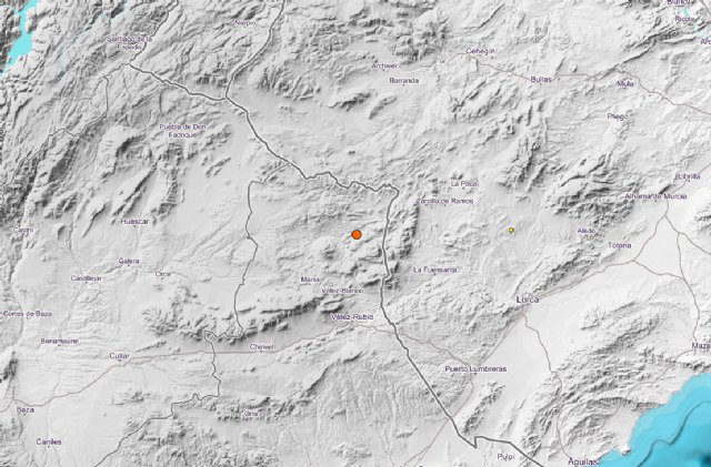 Un seísmo de magnitud 4.0 y epicentro en Vélez-Blanco se deja sentir en Totana