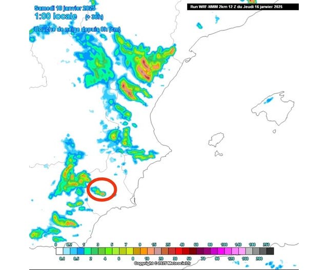 Primera nevada del invierno en Sierra Espuña