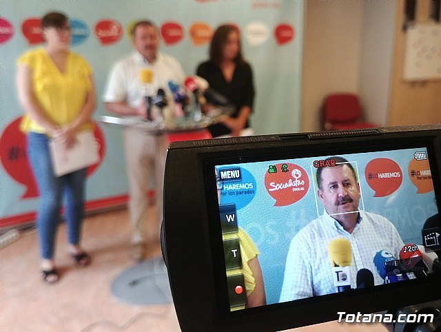 Rueda de prensa PSOE sobre nueva Ley del Juego en la Región de Murcia