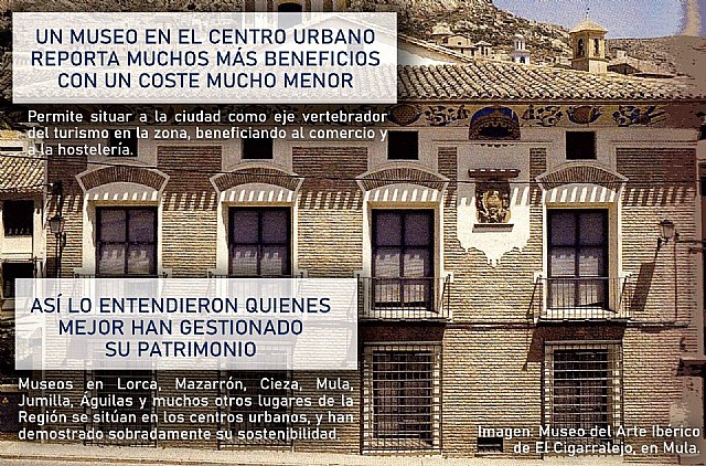 Ganar Totana: 'Un museo en el centro urbano reporta muchos más beneficios con un coste mucho menor'