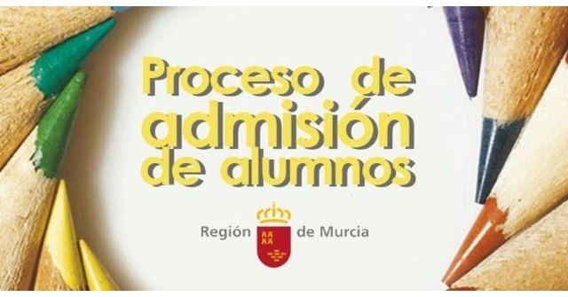 La apertura del plazo de admisión de alumnos en los colegios e institutos de Totana para el curso 2022/2023 será del 14 de marzo al 4 de abril