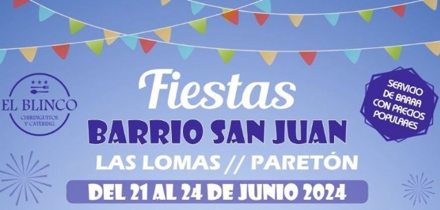 Las fiestas del barrio de San Juan, de las Lomas de El Paretón, se celebran del 20 al 24 de junio
