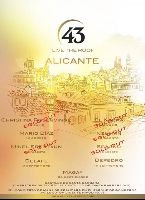 Mikel Erentxun y Neuman llegan a Live the Roof Alicante