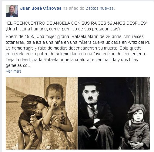 'El reencuentro de Ángela con sus raíces 56 años después'