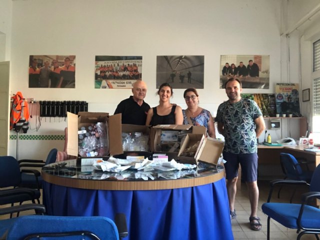 Protección Civil cede material sanitario donado por los ciudadanos de Totana a la ONG Niños de Kenia