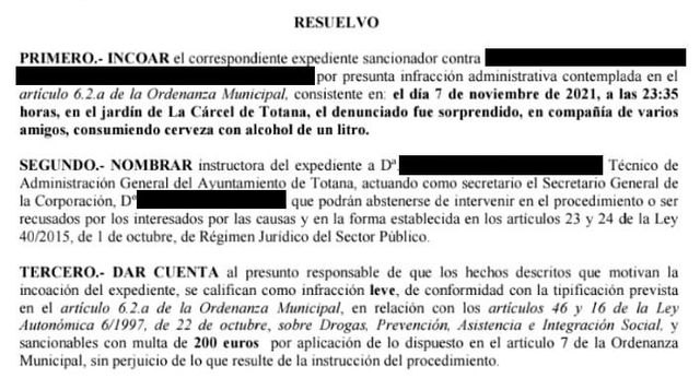 El alcalde aclara que la embriaguez y malas conductas en la vía pública tienen consecuencias