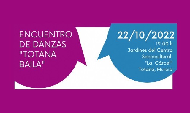 El encuentro de danzas “Totana Baila” se celebrará este sábado 22 de octubre