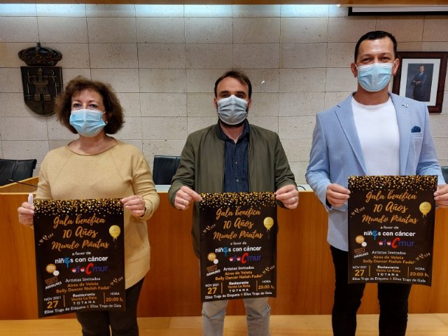 “Mundo Piñatas” celebrará su décimo aniversario el día 27 de noviembre en una gala solidaria a beneficio de la Asociación de Niños con Cáncer (Afacmur)