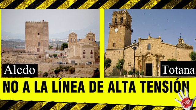 Campaña en Change.org 'No a la declaración de utilidad pública de la línea alta tensión 400kv t.m. Aledo y Totana'