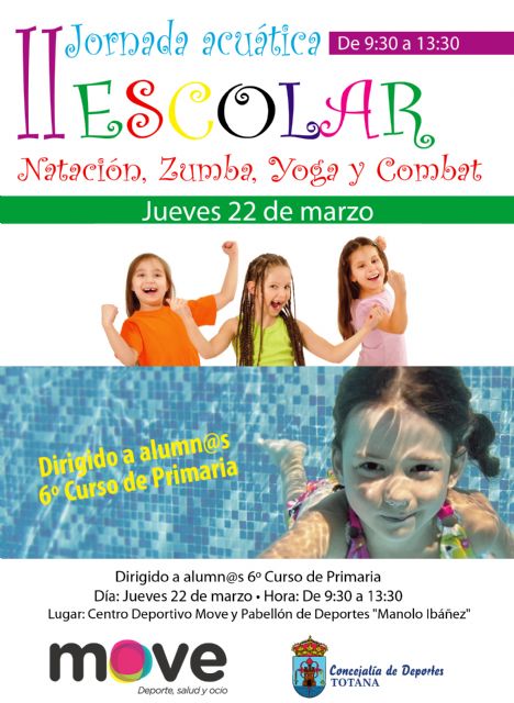 Mañana tendrá lugar una Jornada Acuática Escolar