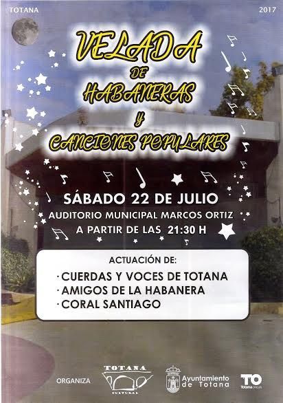 La Velada de Habaneras y Canciones Populares se celebra esta noche con la participación de tres grupos