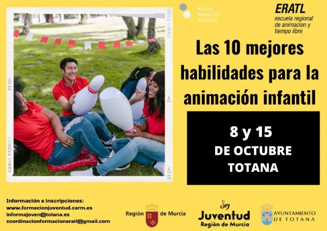 Continúa abierto el plazo de inscripción en el curso “Las 10 mejores habilidades para la Animación Infantil”