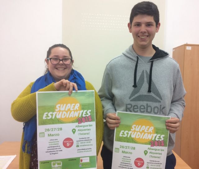 La Federación de Asociaciones de Estudiantes de la Región de Murcia organiza del 26 al 28 de marzo el Encuentro 'SuperEsudiantes´2018' en el albergue juvenil de Las Alquerías