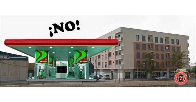 'Una gasolinera en mi barrio... ¡NO!'