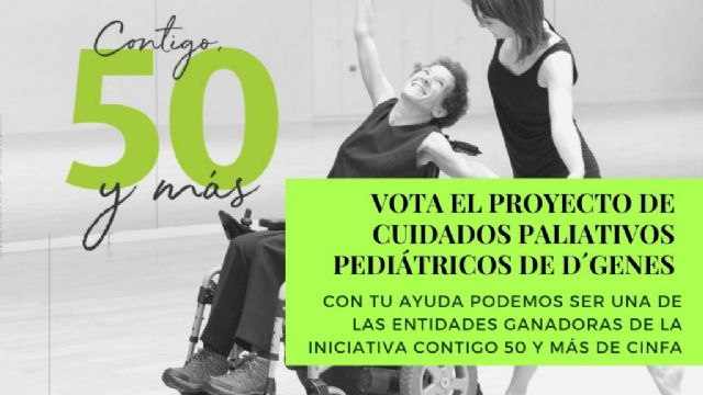 D´Genes pide colaboración para ser uno de los cincuenta proyectos más votados de la iniciativa 'Contigo, 50 y más' y optar a ganar 5.000 euros