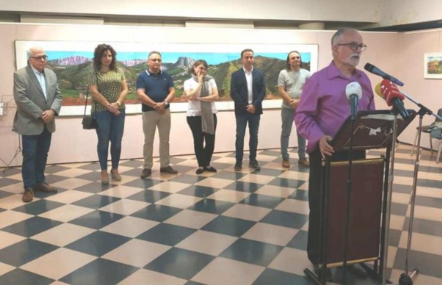 Se inaugura la exposición “Un paseo por las faldas de Sierra Espuña. Canciones, pinturas y poemas”, de Alfonso Gallego