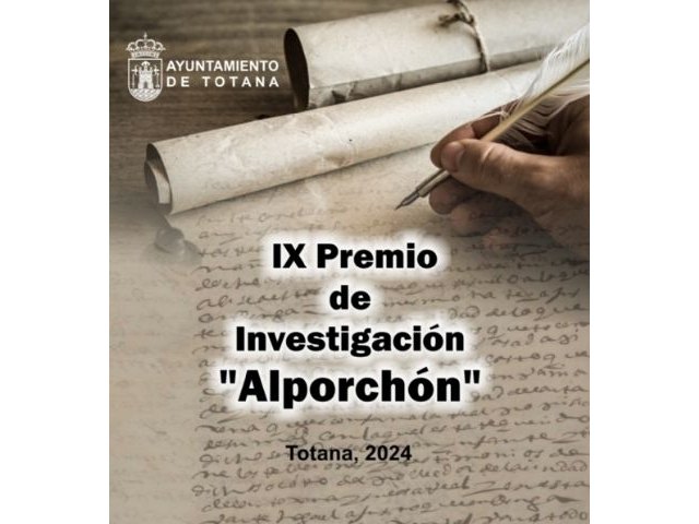 Jesús Sánchez Alguacil gana el IX Premio de Investigación Histórica “Alporchón”, dotado con 2.750 euros