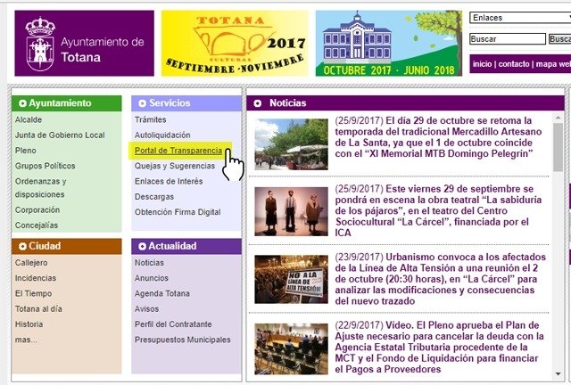 “Ciudadanos demuestra su absoluto desconocimiento acusando al Ayuntamiento de Totana de `no poner en marcha herramientas informáticas por la transparencia.´”