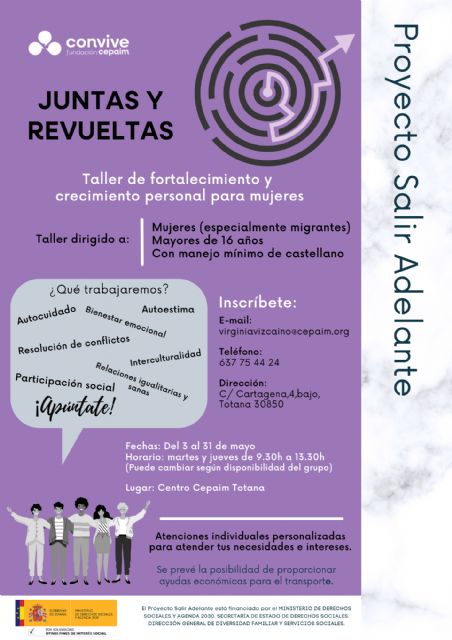 Cepaim organiza el taller 'Juntas y Revueltas: Fortalecimiento y crecimiento personal'