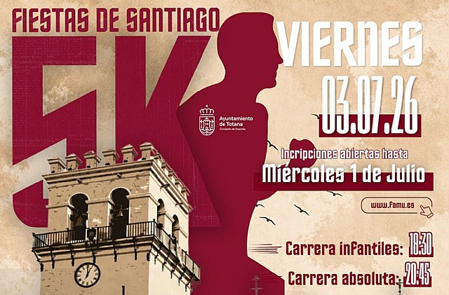 Carrera Popular 5K Fiestas de Santiago 2026