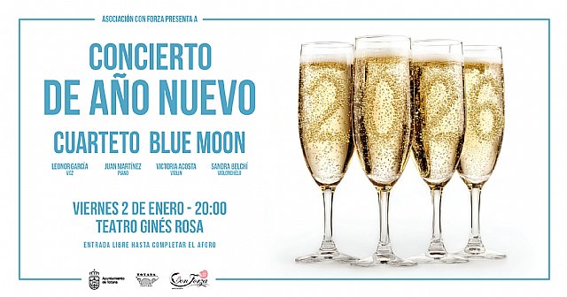 Con Forza da la bienvenida a 2026 con su concierto de año nuevo junto al Cuarteto Blue Moon