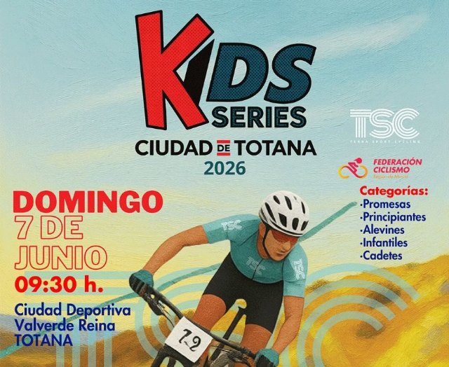 Las Kids Series Ciudad de Totana 2026 regresan el 7 de junio para impulsar el ciclismo base regional