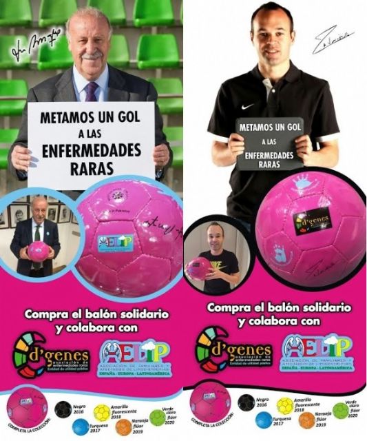 En un mes se han vendido ya más de un millar de balones solidarios de D´Genes y AELIP