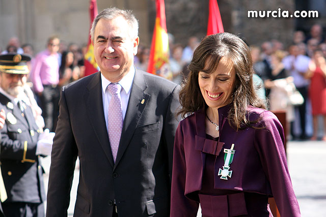 El delegado del Gobierno, Rafael González Tovar, y la juez María Asunción Navarro / Murcia.com