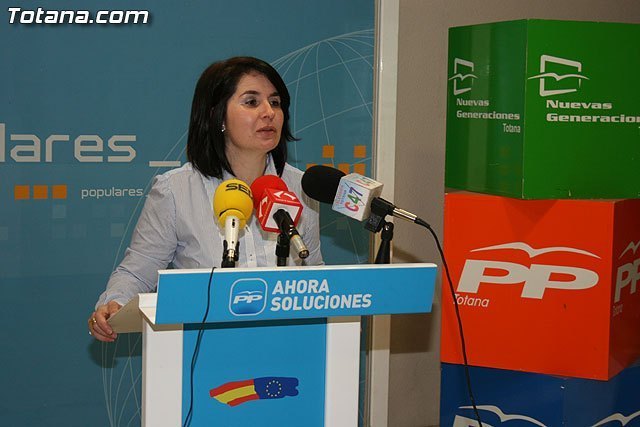 La portavoz del PP de Totana, Isabel María Sánchez en una foto de archivo / Totana.com