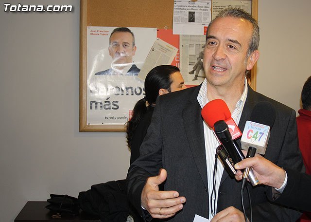 Juan Francisco Otálora, candidato al PSOE para la alcaldía, en una foto de archivo / Totana.com