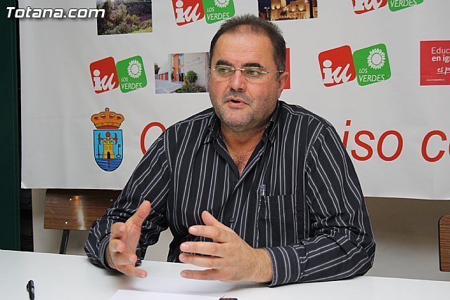 El coordinador de IU en Totana, Juan José Cánovas, en una foto de archivo / Totana.com
