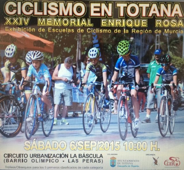 El XXIV Memorial 'Enrique Rosa' de Ciclismo se celebrará el próximo 6 de septiembre en la urbanización 'La Báscula'