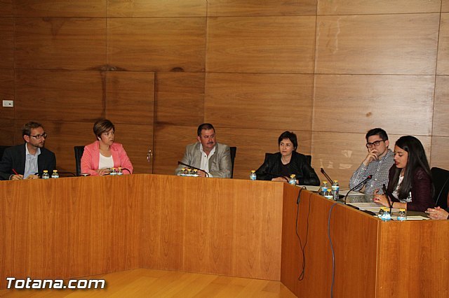 Los concejales del PSOE en el Pleno de Abril
