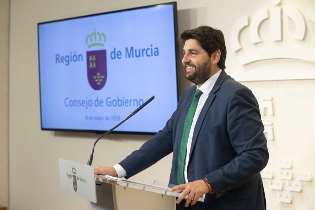 Fernando López Miras en la rueda de prensa posterior al Consejo de Gobierno / CARM