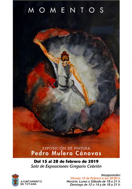 Mañana se inaugura la exposición de pintura titulada 'Momentos', de Pedro Mulero Cánovas