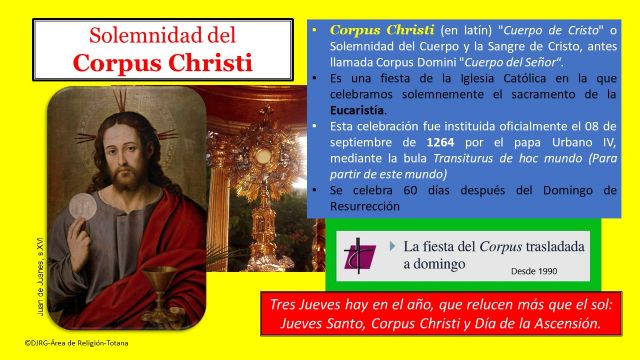 Solemnidad del Corpus Christi en Totana