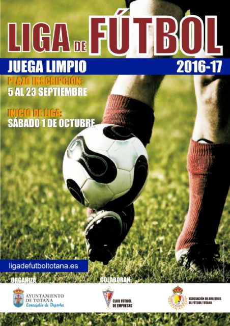 Los equipos tienen hasta mañana para inscribirse en la Liga de Fútbol 'Juega Limpio'