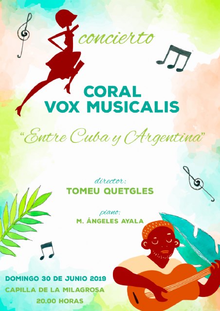 La Coral Vox Musicalis ofrecerá el concierto 'Entre Cuba y Argentina' el próximo domingo en la Capilla de la Milagrosa